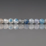 3mm Dumortierite Quartz Micro Faceted Beads Genuine Beads 15