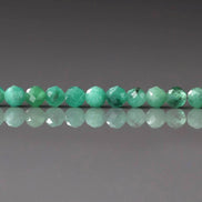 3mm AAA Natural Emerald Beads Micro Faceted 12 Pcs Raw Emerald Genuine Gemstone Beads Genuine Emerald for Jewelry Making Beading Craft Gift
