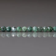 3mm Natural Emerald Beads Faceted 15