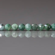 3mm Natural Emerald Beads Faceted 15