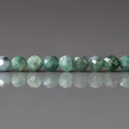 3mm Emerald Beads ‚Äì Faceted Round Micro Gemstone 15