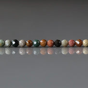 3mm Ocean Jasper Faceted Beads Genuine Small Tiny Fancy Jasper Beads 15