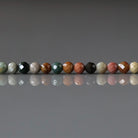 3mm Fancy Ocean Jasper Beads - Faceted Round Micro Gemstone 15" Strand