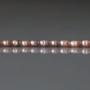 3mm Tiny Freshwater Pearl Beads Rice Shape Pearls Lavender Pink Baroque 15