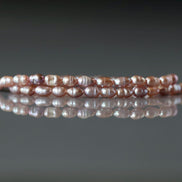 3mm Tiny Freshwater Pearl Beads Rice Shape Pearls Lavender Pink Baroque 15