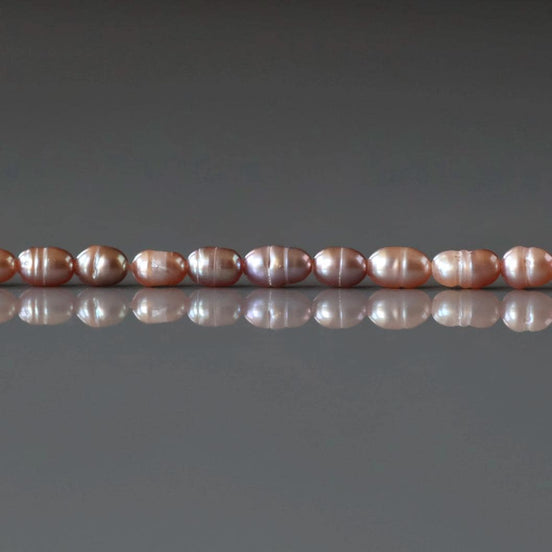 3mm Freshwater Pearl Beads - Rice Micro Gemstone 15" Strand