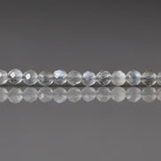 3mm Gray Moonstone Beads Faceted 15