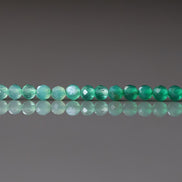 3mm Green Agate Faceted Beads 15