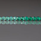 3mm Green Agate Beads ‚Äì Faceted Round Micro Gemstone 15" Strand