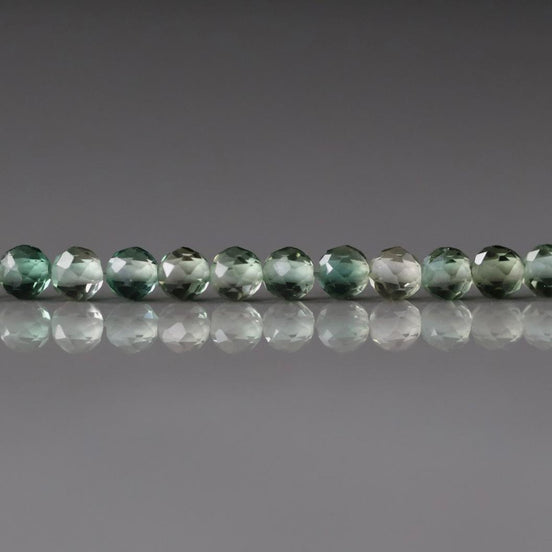 3mm Green Amethyst Beads Micro Faceted Beads 14 PCs Green Natural Amethyst Gemstone Beads Beading Crafter Gift February Birthstone