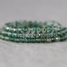 3mm Green Amethyst Beads – Faceted Round Micro Gemstone - 14 pcs