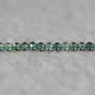 3mm Green Amethyst Beads – Faceted Round Micro Gemstone - 14 pcs