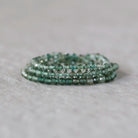 3mm Green Amethyst Beads – Faceted Round Micro Gemstone - 14 pcs