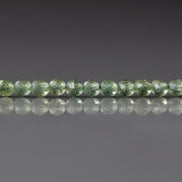 3mm Green Apatite Faceted Beads Strand 3”Genuine Gemstone Beads for Jewelry Making Beading Craft Gift Beads