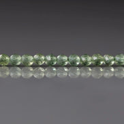 3mm Green Apatite Beads – Faceted Round Micro Gemstone 3