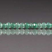 3mm AAA Green Aventurine Rondel Beads Micro Faceted Beads 15