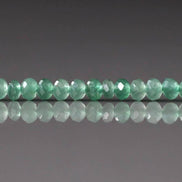 3mm Green Aventurine Beads ‚Äì Faceted Rondelle Micro Gemstone 15