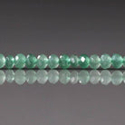 3mm Green Aventurine Beads ‚Äì Faceted Rondelle Micro Gemstone 15" Strand
