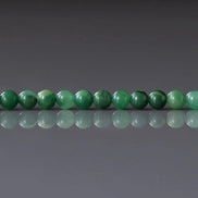 3mm Natural Green Jade Smooth Beads 15