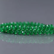 3mm Natural Green Onyx Beads Micro Faceted Beads 12.5
