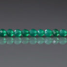 3mm Green Onyx Beads ‚Äì Faceted Round Micro Gemstone 13" Strand