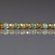 3mm AAA Grossularite Garnet Beads Faceted Green Garnet Beads 15