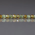 3mm Grossularite Garnet Beads – Faceted Round Micro Gemstone 15" Strand