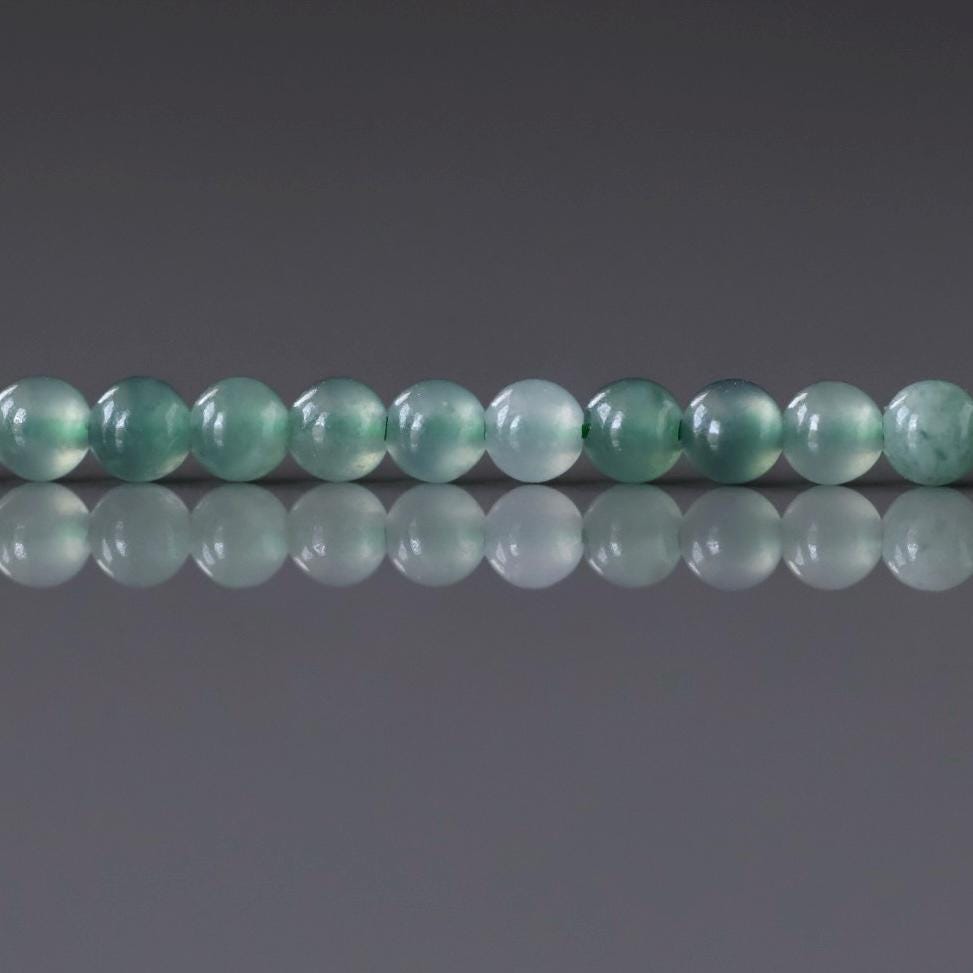 3mm Natural AAA Jade Beads 15" Guatemala Jadeite Genuine Gemstone Beads Natural Burma Jade Dark Green Jewelry Making Beading Craft Gift