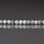 3mm Howlite Beads Micro Faceted Beads 15