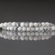 3mm Howlite Beads Micro Faceted Beads 15