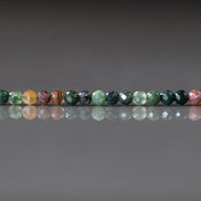 3mm Indian Agate Micro Faceted Beads Genuine Agate Colorful Beads 15