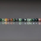 3mm Indian Agate Beads - Faceted Round Micro Gemstone 15" Strand