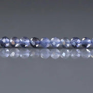 3mm Iolite Beads – Faceted Round Micro Gemstone 15