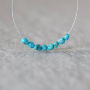 3mm Kingman Arizona Turquoise Beads – Smooth Tiny Nuggets Natural Gemstone