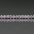3mm Kunzite Beads ‚Äì Faceted Round Micro Gemstone 15" Strand