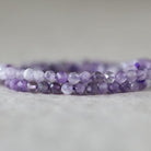 3mm Lace Amethyst Beads ‚Äì Faceted Round Micro Gemstone 15" Strand