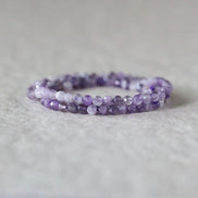 3mm Lace Amethyst Beads ‚Äì Faceted Round Micro Gemstone 15