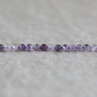 3mm Lace Amethyst Beads ‚Äì Faceted Round Micro Gemstone 15" Strand