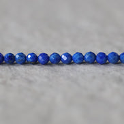 3mm Lapis Lazuli Beads ‚Äì Faceted Round Micro Gemstone 15