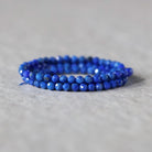 3mm Lapis Lazuli Beads ‚Äì Faceted Round Micro Gemstone 15" Strand