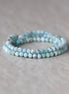3mm Larimar Beads – Faceted Round Micro Gemstone 15" Strand