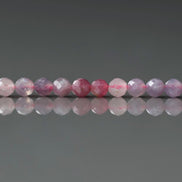3mm Light Rubellite Tourmaline Micro Faceted Beads 15