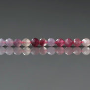 3mm Light Rubellite Tourmaline Micro Faceted Beads 15