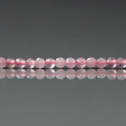 3mm Madagascar Rose Quartz Beads ‚Äì Faceted Round Micro Gemstone 15