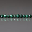 3mm Malachite Beads ‚Äì Faceted Round Micro Gemstone 15" Strand
