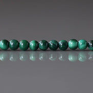 3mm Malachite Smooth Beads 15