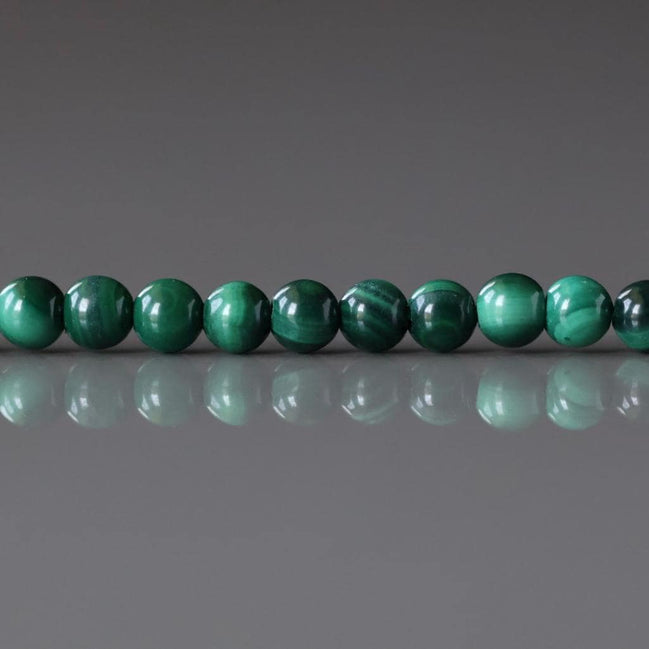 3mm Malachite Smooth Beads 15" Vivid Green Malachite Gemstone Beads for Jewelry Making Beading Gift Crafter