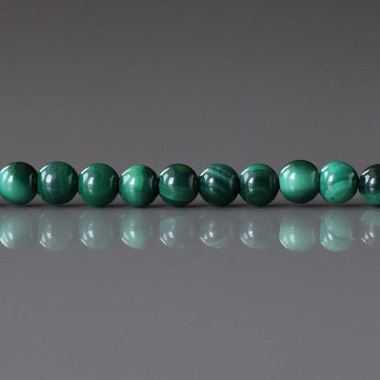 3mm Malachite Smooth Beads 15" Vivid Green Malachite Gemstone Beads for Jewelry Making Beading Gift Crafter