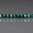 3mm Malachite Beads ‚Äì Smooth Round Micro Gemstone 15" Strand