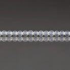 3mm Milky White Agate Beads - Smooth Round Micro Gemstone 15" Strand